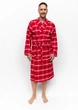Халат чоловічий Cyberjammies Noel 6937 M Червоний у клітку (5051877472839) - зображення 2