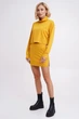 Трикотажний костюм гольф + міні спідниця з розпоркою Подіум 28200-MUSTARD M Гірчичний - зображення 1