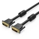 Кабель DVI-D-DVI-D (24+1) Vention PVC 2K 60Hz Dual Linik gold-plated 1.5m Black (EAABG) - зображення 1