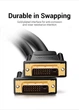Кабель DVI-D-DVI-D (24+1) Vention PVC 2K 60Hz Dual Linik gold-plated 1.5m Black (EAABG) - зображення 5