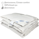 Демисезонное одеяло со 100% белым гусиным пухом двуспальное IGLEN Climate-comfort 160х215 (160215110W) - изображение 1