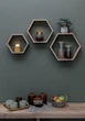 Комплект полиць із дуба. Шестигранні полиці натуральне дерево Wood Mosaic Oak Natural Hexagon Shelfes 40x34,5x11 см Дуб світлий (WM-NS-40x34,5x11) - зображення 4