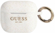 Etui CG Mobile Guess Silicone Glitter do AirPods 3 Biały (3666339010256) - obraz 1