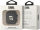 Чохол CG Mobile Karl Lagerfeld Silicone Karl Head 3D для AirPods 1 / 2 Black (3666339087807) - зображення 3