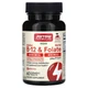 Метил B12 и метилфолат Jarrow Formulas "Methyl B-12 & Methyl Folate" комплекс с витамином В6 / P-5-P, веганский со вкусом вишни, 5000 мкг / 800 мкг (60 жевательных таблеток) - изображение 1