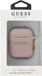 Чохол CG Mobile Guess Silicone Glitter GUACCSILGLLP для AirPods 1 / 2 Pink (3700740463802) - зображення 3