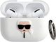 Etui CG Mobile Karl Lagerfeld Silicone Ikonik KLACAPSILGLWH do Apple AirPods Pro Biały (3700740494455) - obraz 3