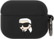 Etui CG Mobile Karl Lagerfeld Silicone Karl Head 3D KLAPRUNIKK do AirPods Pro Czarny (3666339087814) - obraz 1