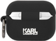 Etui CG Mobile Karl Lagerfeld Silicone Karl Head 3D KLAPRUNIKK do AirPods Pro Czarny (3666339087814) - obraz 2