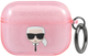 Чохол CG Mobile Karl Lagerfeld Glitter Karl`s Head KLAPUKHGP для AirPods Pro Pink (3666339030322) - зображення 1