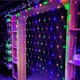 Светодиодная гирлянда сетка 160 LED, 2x1,5м, 220В, Прозрачний провод, 8 режимов, IP44, Мультиколор - изображение 4