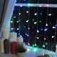 Светодиодная гирлянда штора "Шарики" 120 LED, 3x0,8м, 220В, 8 режимов, черный провод, IP64, Мультиколор - изображение 6