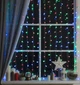 Светодиодная гирлянда штора "Шарики" 120 LED, 3x0,8м, 220В, 8 режимов, черный провод, IP64, Мультиколор - изображение 7