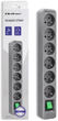 Listwa zasilająca Qoltec 1.8 m szara (5901878502915) - obraz 2