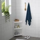 Стелаж кутовий у ванну кімнату 33x33x71см Ikea VESKEN 704.710.92 - зображення 3