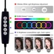 Кільцева USB RGBW LED-лампа Puluz PKT3049B 4.7" + настільний штатив - изображение 4