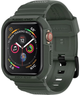 Pasek z etui Spigen Rugged Armor Pro 062CS26016 do Apple Watch Series 4/5/6/7/8/9/SE/SE2 44-45 mm Zielony (8809640254222) - obraz 1