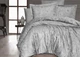 Постельное белье First Choice. Satin Advina Gri-Полуторный - изображение 1