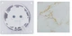 Комплект Вытяжной вентилятор AirRoxy dRim 125 S BB + Панель стеклянная AIRROXY 01-185 MARBLE WHITE GOLD Glass белая глянец - изображение 1