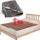 Простынь-грелка электрическая Electric Blanket 150х170см клетка Серый (2665) - изображение 4