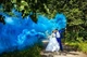 Ручной цветной дым Голубой 60 сек на фотосессию, обычной насыщенности дымовая шашка, ТМ Maxsem - изображение 8