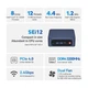 Компьютер Beelink SEi12 Intel i5-12450H (12th Gen) Windows 11 Pro / RAM 16 Gb / SSD 1 Tb / Intel UHD Graphics 48EUs 1.2 Ghz / Wi-Fi / Bluetooth / Мини ПК / Неттоп / Mini PC / Nettop - изображение 3