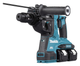 Перфоратор акумуляторний Makita DHR281Z (LXT, 2.8 Дж, SDS-PLUS, AVT, без акумуляторів та зарядного пристрою) - зображення 4