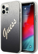 Панель Guess Glitter Gradient Script для Apple iPhone 12/12 Pro Чорний (3700740494714) - зображення 1