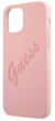 Etui Guess Silicone Vintage do Apple iPhone 12 mini Pink (3700740495124) - obraz 1