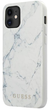 Etui Guess Marble do Apple iPhone 12 mini White (3700740481691) - obraz 1