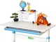 Детский стол Evo-Kids TH-310 с полкой S30 Blue (TH-310 W/BL + BD-S30 BL) - изображение 4