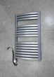 Рушникосушка електрична Terma DEXTER 860x500 Silver Mat, з ТЕНом MOA - зображення 1