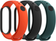 Pasek Xiaomi 29764 do Mi Smart Band 5/6 Czarny/Zielony/Pomarańczowy 3 szt (6934177724053) - obraz 2