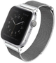 Pasek Uniq Dante Stainless Steel do Apple Watch Series 1/2/3/4/5/6/7/8/SE/SE2 42-45 mm Srebrny (8886463669716) - obraz 1