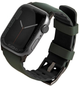 Ремінець Uniq Linus Airosoft Silicone для Apple Watch Series 1/2/3/4/5/6/7/8/SE/SE2/Ultra 42-49 мм Moss Green (8886463680902) - зображення 1