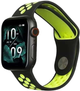 Ремінець Beline Sport Silicone для Apple Watch Series 1/2/3/4/5/6/7/8/SE/SE2 38-41 мм Black-Lime (5904422919832) - зображення 1