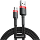 Кабель Baseus Cafule Cable USB to Micro USB 2A 3m CAMKLF-H91&nbsp;Red-Black - изображение 1