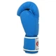 Рукавички для боксу шкіряні матові на липучці Fairtex Matt 8577 12 унцій Blue-Black - зображення 4