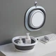 Миска складна МВМ MY HOME KP-76 M Біло-сіра 5 л (KP-76 M WHITE/GRAY) - зображення 3