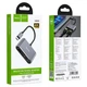 HUB Hoco HB29 Type-C(PD) Type-C (HDTV+VGA) Сірий - зображення 2