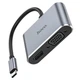 HUB Hoco HB29 Type-C(PD) Type-C (HDTV+VGA) Сірий - зображення 3
