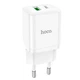 Зарядне мережеве Hoco N28 USB+Type-C PD20W+QC3.0 швидка зарядка Білий - зображення 1