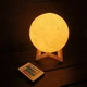 Ночник настольный луна LED Berger Moon 13см 3D RGB с пультом - изображение 1