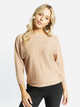 Sweter damski oversize Monnari Sweater With Rhinestones 2XL Beżowy (5904528411513) - obraz 5