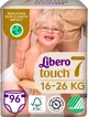 Упаковка подгузников Libero Touch размер 7 16-26 кг бокс 96 шт (7322541750064) - изображение 1