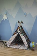 Великий Дитячий Вігвам "Космос" 150х150х200см темно-синій WIGWAMHOME - зображення 3