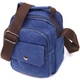Удобная небольшая Мужская сумка из плотного текстиля VINTAGE Bag 22221 Синий - изображение 1