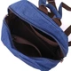 Текстильный удобный молодежный рюкзак унисекс VINTAGE Backpack 22244 Синий - изображение 4