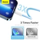 Кабель Baseus 1м Lightning - Type-C 22.5W 480 Мбит/с для Быстрой Зарядки Power Delivery (PD) USB-C на Apple 8 Pin Синий - изображение 14