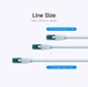 Интернет-кабель Vention 0.75м Cat.5E UTP 100 Мбит/с 600 МГц Патч-корд Lan RJ45 RJ 45 Синий VAP-A10-S075 - изображение 11